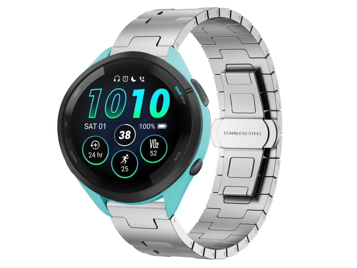 Bracelete para Garmin Forerunner 265 Liga de Titânio Prata XIAOMOYU (22mm)