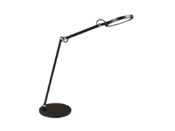 Regina Luminária De Mesa Ajustável Fabas Luce Preta Led Touch Integrado De 9 W Com Dimerização Cct (3000k 4000k 5000k 6000k)
