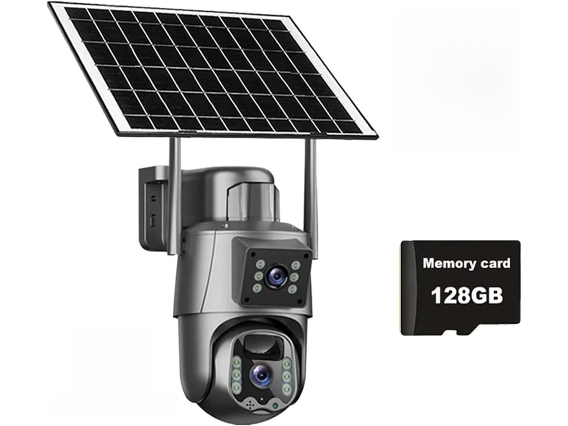 Câmera Dupla de 8mp com 4g, Detecção de Movimento Solar, Visão. SFUSHOS
