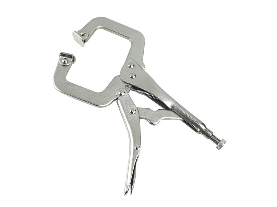 Aparador De Face 175mm Chave De Pinça C Com Travamento Abertura 40mm Para Carpintaria