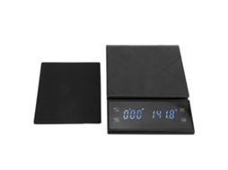 Balança Eletrônica Para Café. Balança Digital De Cozinha Com Timer E Visor Lcd. Capacidade De 0,1 G A 3 Kg. Aquaforge