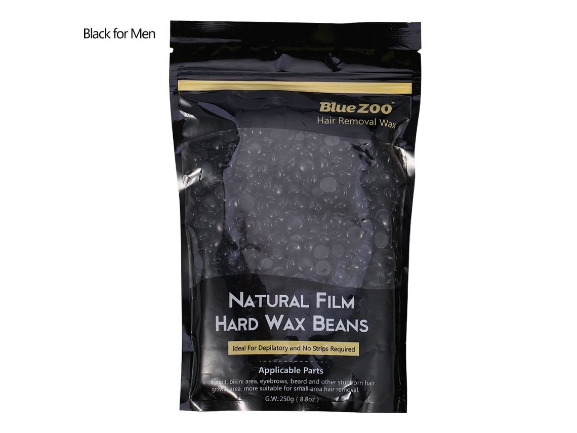 Ceras Duras Para Depilación Blue Zoo 250g Fomento Natural Peluquería Corporal (negra Para Hombres)