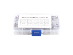 Kit de Zener Diodos 10 Valores, 200 Peças, 1N4728 a 1N4737, Regulador de Voltagem