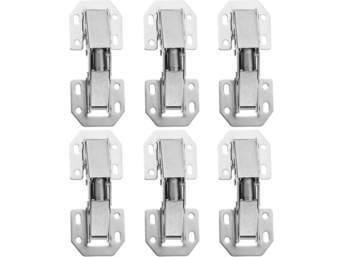 Conjunto De 6 Dobradiças Aço Laminado A Frio Para Portas Armários E