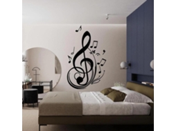 Tonalidade musical, notas, melodia, filho, rock, adesivos de parede, arte, flores, música, sala de estar