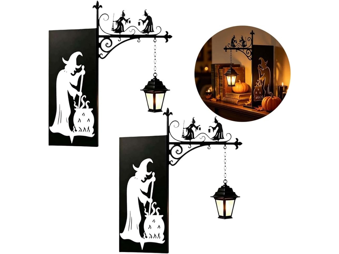 Luminária Decorativa Para Estantes De Livros, Luminária De Biblioteca Bruxa, Luz Noturna De Led Para Leitura No