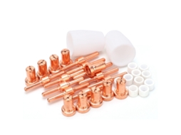 Kit De Pontas De Eletrodos Com Derivação Pt‑31 Consumíveis De Cobre Acessórios De Máquina De Solda 50 Peças