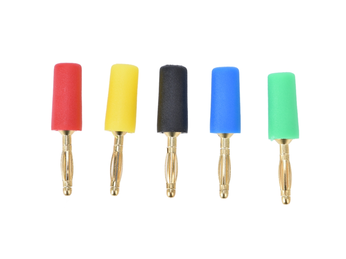 Conjunto De Conectores Banana Plug Laxiscreed Em Cobre Banhado A Ouro Para Ligações De Áudio De Alta Qualidade