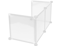 Divisória de mesa transparente, 1 peça, plástico