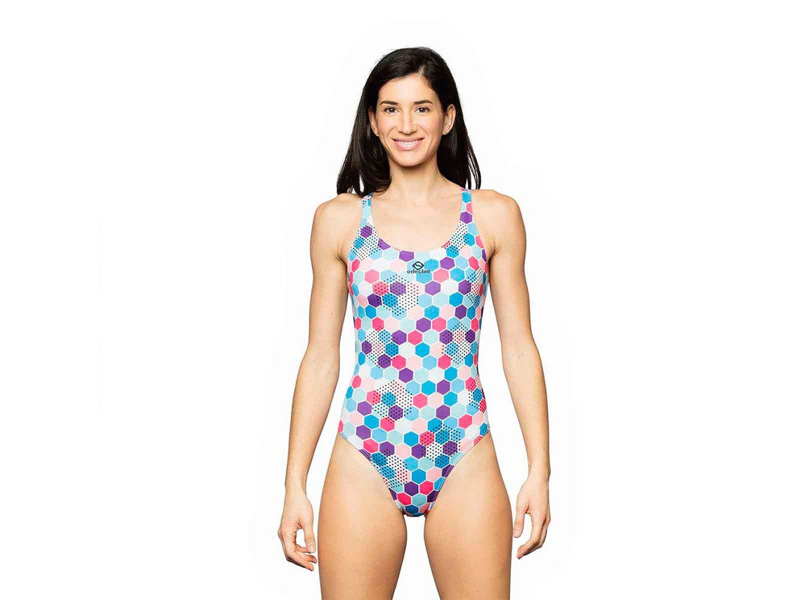 Fato de banho para Mulher ODECLAS Isaura Multicor para Natação (S)
