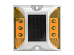 Rebe-luces De Sinalização Solar Led Para Exteriores Impermeáveis, Faróis De Estrada E Entrada Amarelos