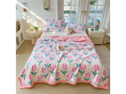 Colcha Acolchoada Fansu 3 5 Tog Capa de Cama Edredom para Ar Condicionado Enchimento Algodão Sofá com Estampa