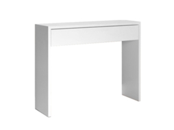Consola ALEXANDRA HOUSE LIVING Branco Madeira MDP 100 x 75 x 30 cm 1 gaveta