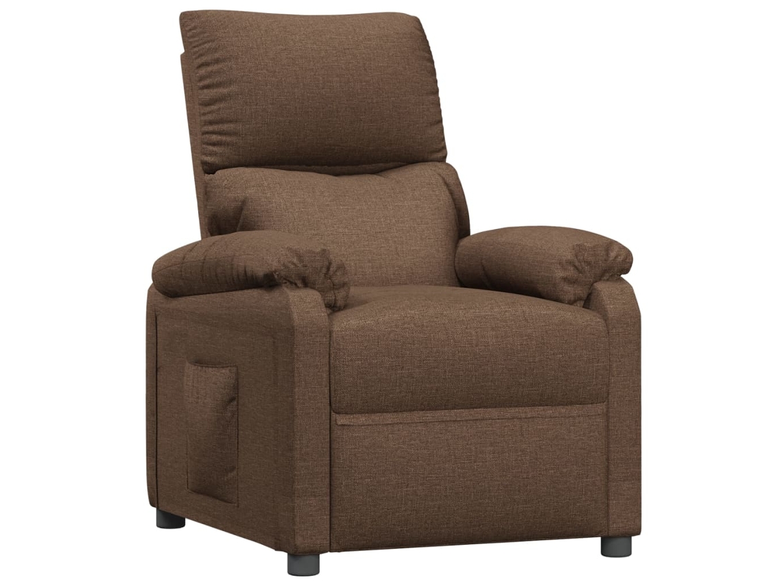 Recliner Chair, Recliner Chairs Vidaxl Marrom Tecido