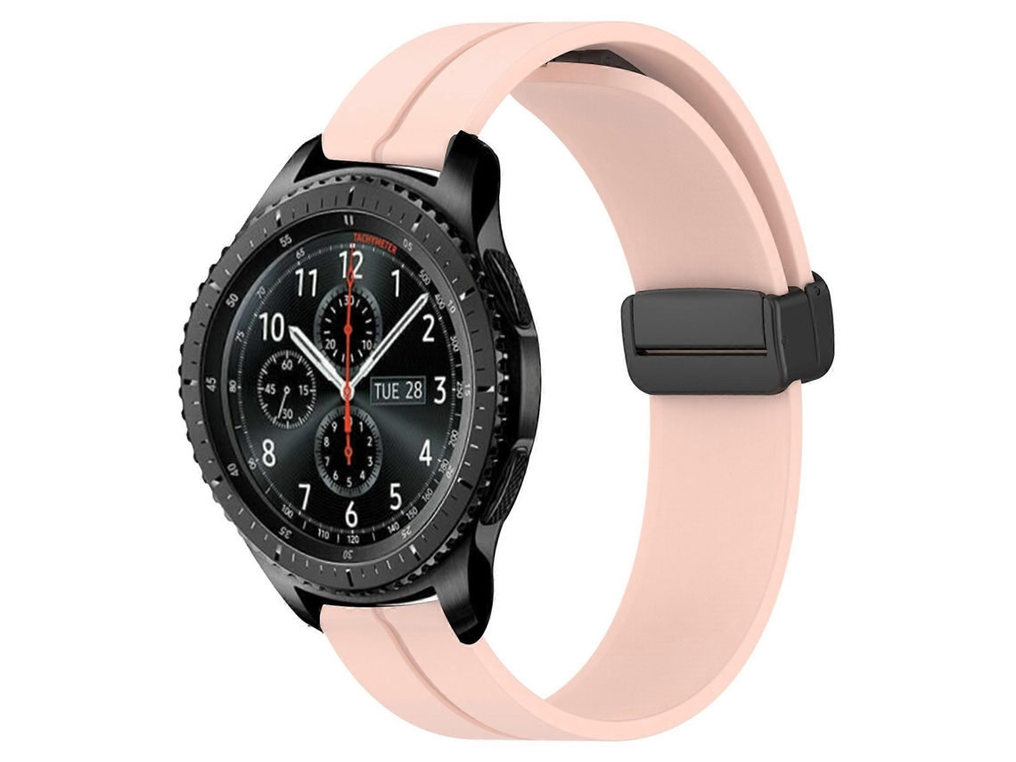 Pulseira De Silicone Com Fecho Magnético De Cor Sólida De 22 Mm Para Samsung Gear S3 Frontier
