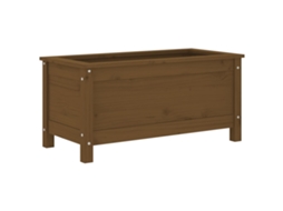 Vaso de jardim VIDAXL Marrom Madeira de pinho (82,5x40x39 cm)