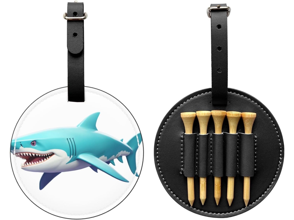Bolsa para Tees de Golfe Cyber Shark Byte, Preta Fácil de Transportar e Mais Eficiente para Jogar Golfe.