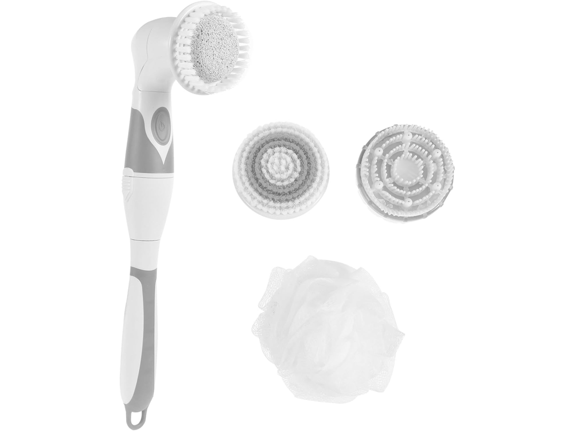 Escova De Banho Elétrica À Prova D Água Alipis Com Cabo Longo E Leve Em Abs Para Massagem Corporal, Orifício Para