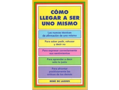 Livro Cómo llegar a ser uno mismo de René De Lassus (Espanhol)