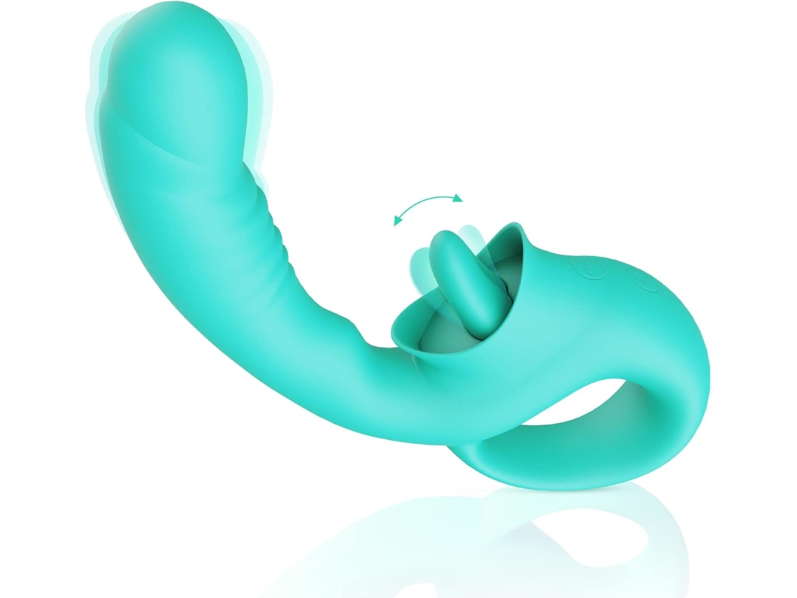 Vibrador Para Lamber O Ponto G E Clitóris, Estimulador De Ponto G Em Silicone Sem Alças Com 10 Modos De Lambidela E Vibração