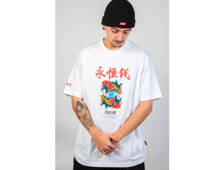 Camiseta TEALER Homem (XL - Branco)
