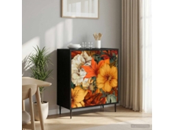 Vidaxl Buffet Gennep Carvalho Preto 69 X 33 X 76 Cm