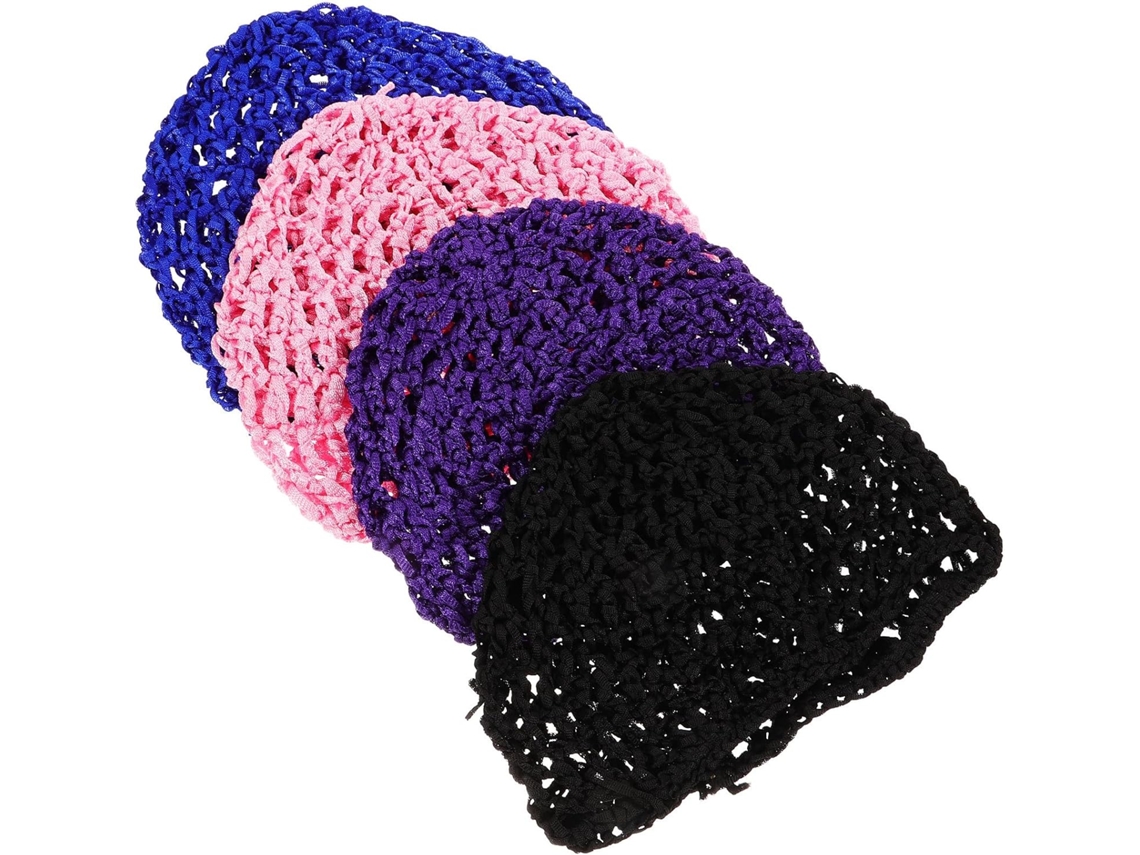 Toalha de dormir feminina com proteção para cabelo em tecido, conjunto de 4 peças.