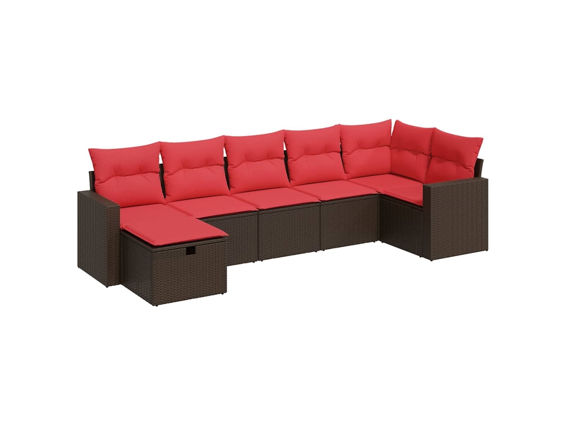 Garden Sofa Set, Garden Sofa Sets Vidaxl Marrom Rattan / Vime (n/a)