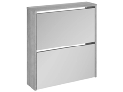 Sapateira com Espelho Cinza Sonoma MAISON EXCLUSIVE 63x17x67 cm