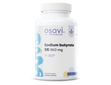 Butirato de Sódio, 960 Mg 60 Cápsulas Osavi
