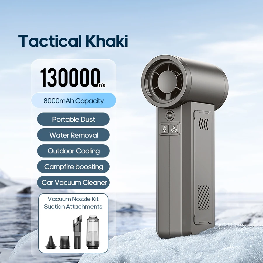 Secador de cabelo MDUG potente, 130.000 rpm, 8000 mAh, para teclados de computador e carros