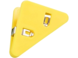 Conjunto de 10 clipes triangulares sólidos Argola com presilhas de borda, clipes organizadores de mesa e artigos.