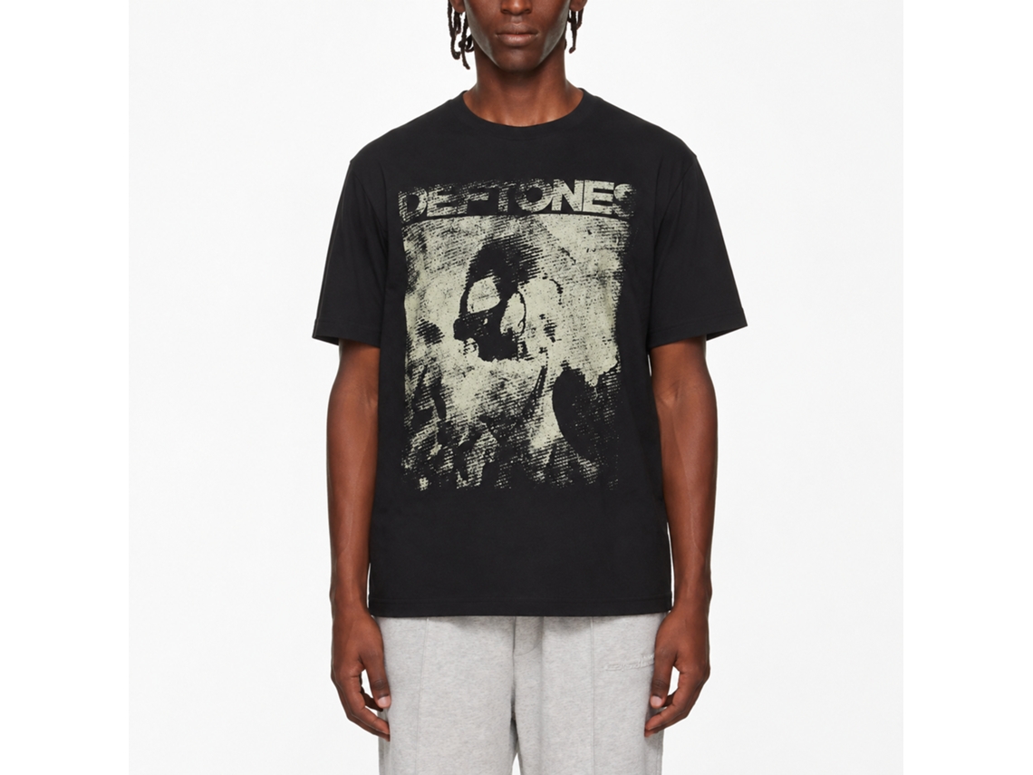 Deftones Distressed Skull T-shirt Unisex Adults Size:xl