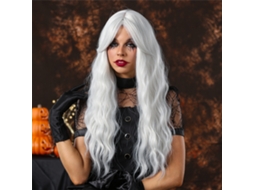Peluca De Halloween Realista Para Mulher, Ideal Para Festa E Trajes De Cosplay