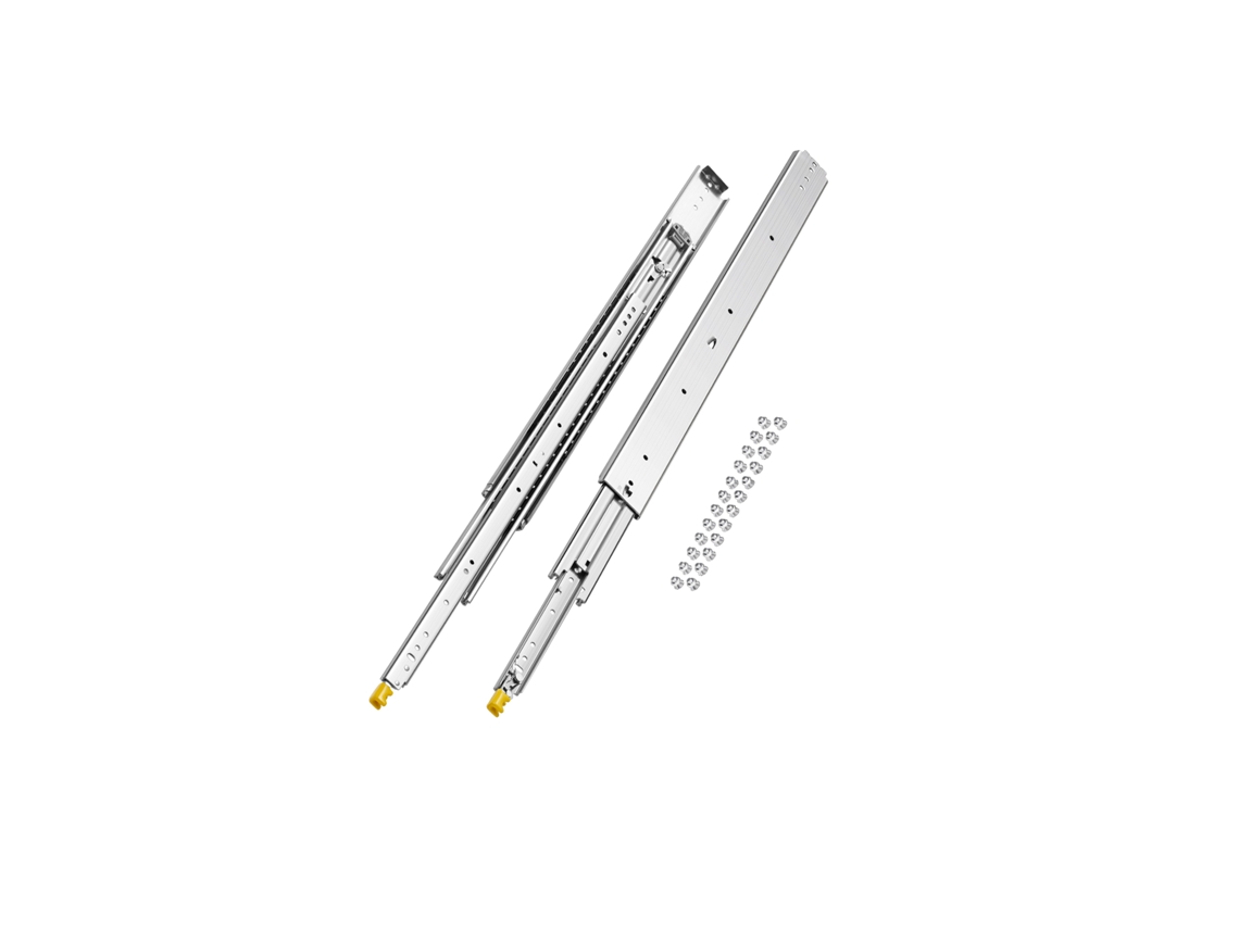 Par De Corrediças Para Gavetas Com Fecho Carga 226,8 Kg 945 X 76 X 19,5 Mm Vevor