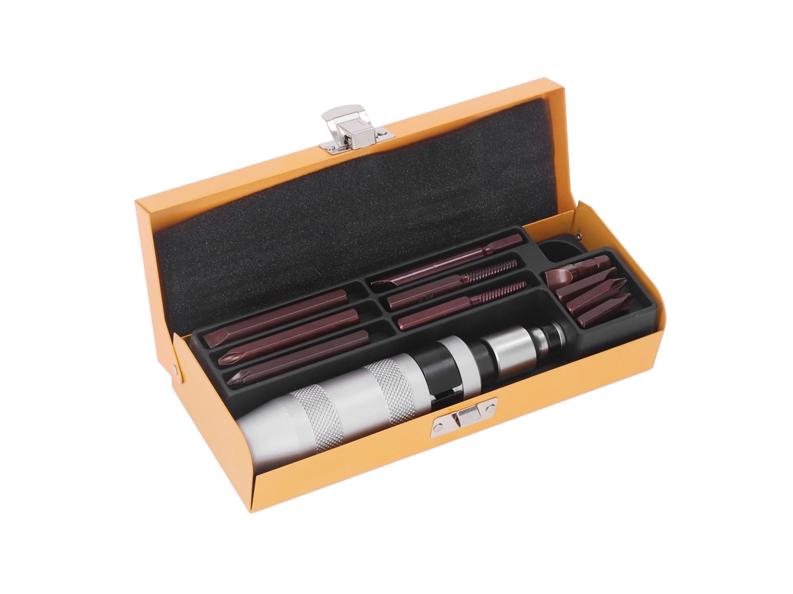 Laxiscreed Kit De 12 Chaves De Impacto Em Aço Com Bits Intercambiáveis Para Bricolage