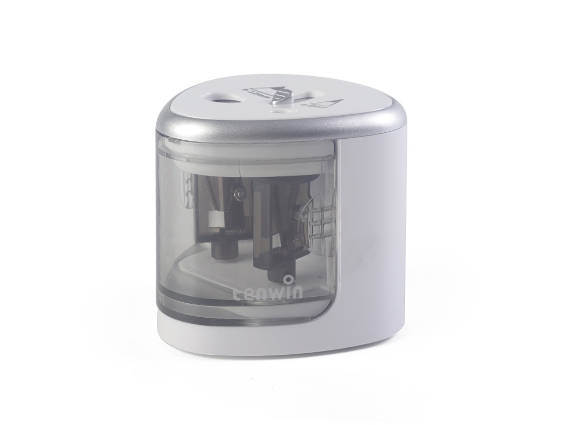 Apontador elétrico de lápis Slowmoose Silver com 2 furos