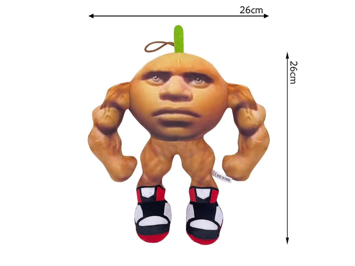 Tungtungsahur e Tralalo Tubarão Brinquedo de Pelúcia Mercadoria Italiana Bonito Homem Musculoso GOKOCO