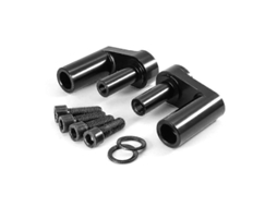 Kit Elevador De Guidão Ajustável Para Bmw R1200rt Lc 2014- R1250rt Moto 1.625" Prata Preto Negro