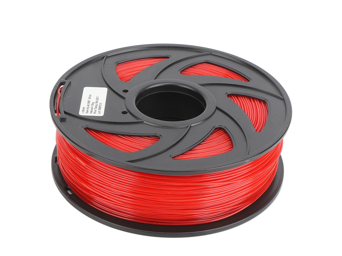 Filamento PLA Vermelho 1.75mm 1kg para Impressora 3d com Marca