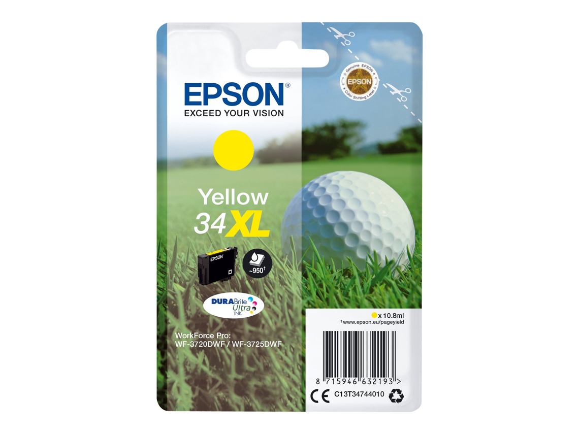 Tinteiro EPSON C13T34744020 Amarelo