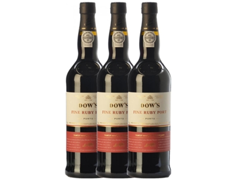 Dow's Port Fine Ruby Porto 75 cl (Caixa de 3 unidades)