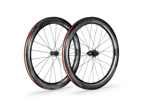 Par de rodas de disco de bloqueio central com pneus VISION Metron 60 SL TL XDR