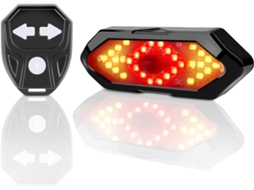 Indicadores De Direção E Luzes Traseiras Para Bicicletas Com Efeitos Sonoros, Controle Remoto Sem Fio, 5 Modos De Luz Diferentes,
