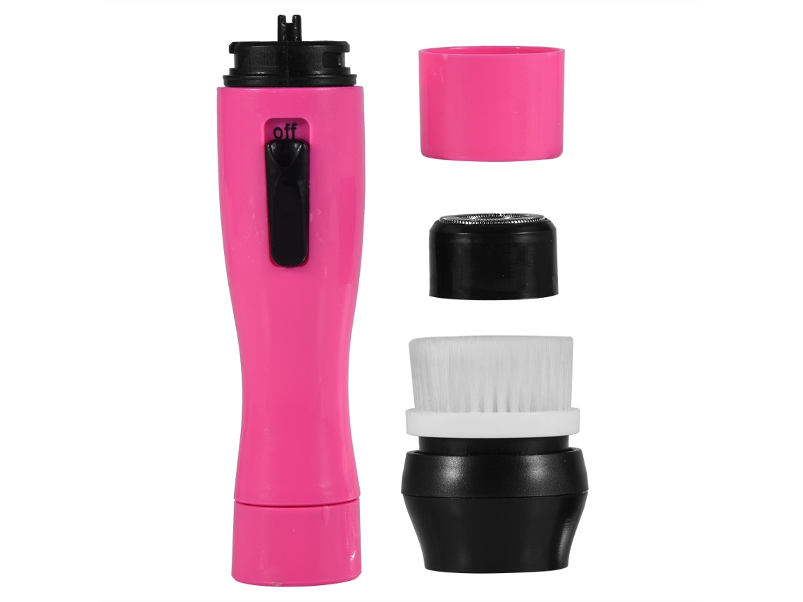Kit De Depilador E Afeitadora Para Mulher 2 Em 1 Escova De Limpeza Facial Elétrica Impermeável