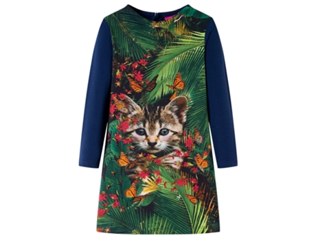 Vestido Animais de Estimação de Criança VIDAXL Comprida Vida Xl Estampa 92.0 Azul (92)