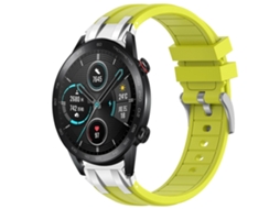 Pulseira De Silicone Royal De 22 Mm Com Fecho De Liberação Rápida Prateado