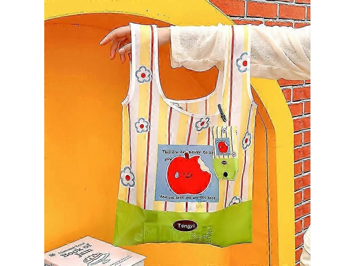 Bolsa De Mão Fofa Com Desenho Animado, Modelo 2025, Portátil, Reutilizável, Dobrável, Com Grande Capacidade, Ideal Para Compras E Compras. Ótima