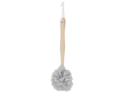 5pcs Escova de Banho com Cabo Longo para Costas Escova de Duche Bola de Banho Scrubber Cinza S/MARCA