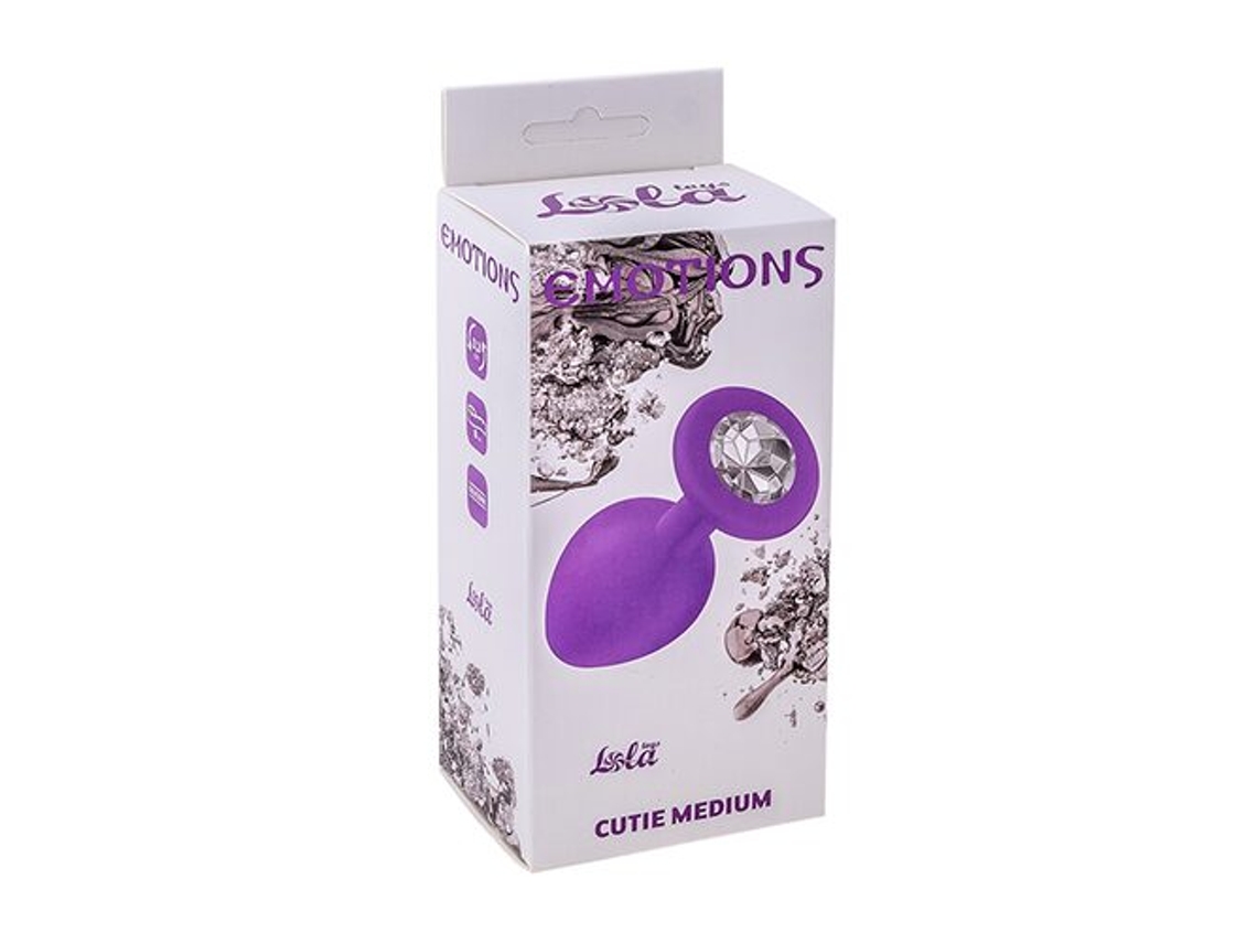 Plug Anal Mentro Cristal Purpo Claro EMOTIONS